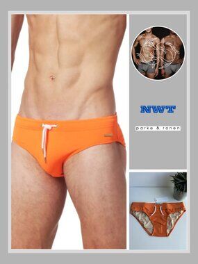 Parke & Ronen - Solid Meridian Brief - Bright Orange (M)